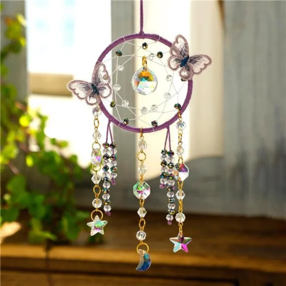 Purple Butterfly Small Dream Catchers with